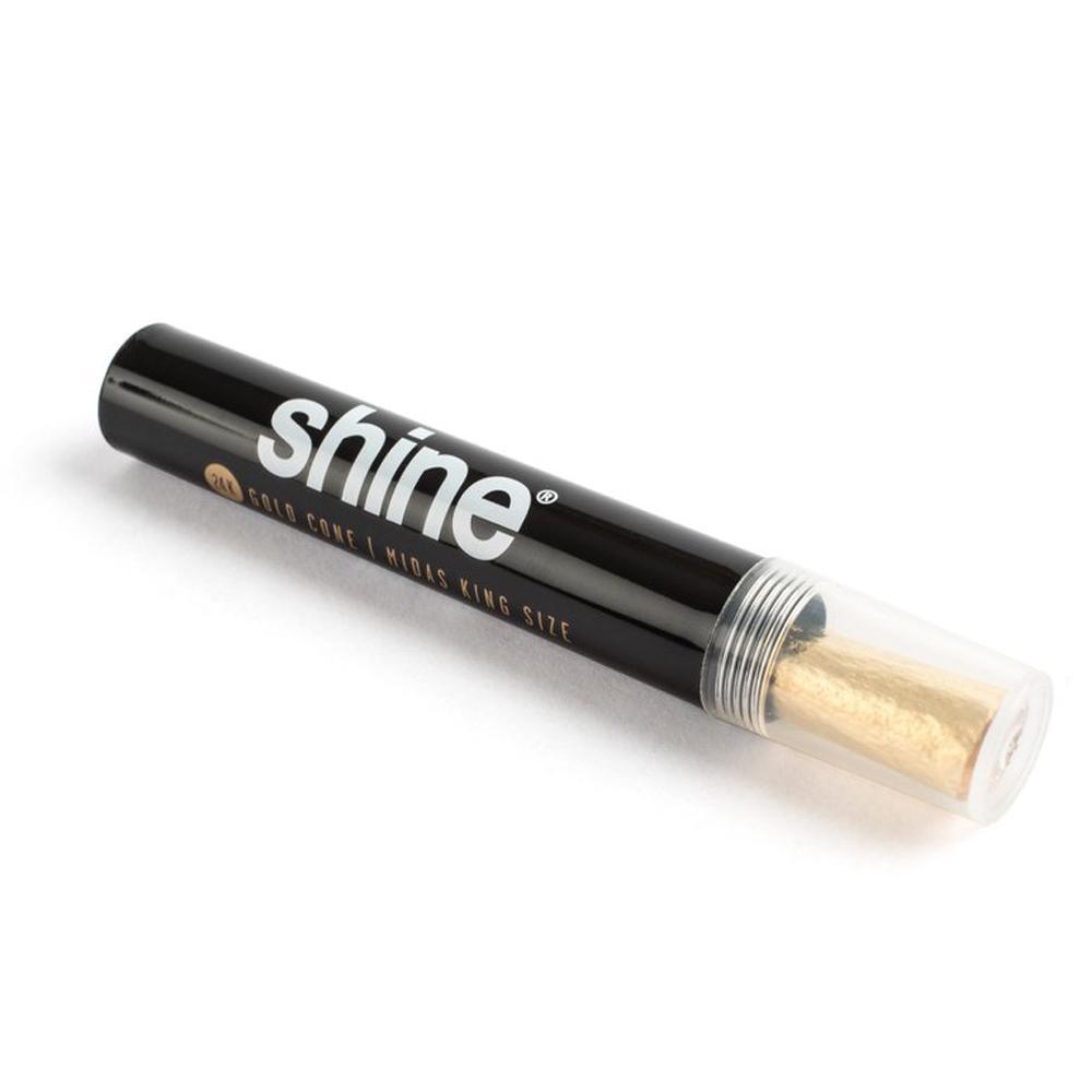 Shine 24K Gold Pre-Rolled Cone - King Size-