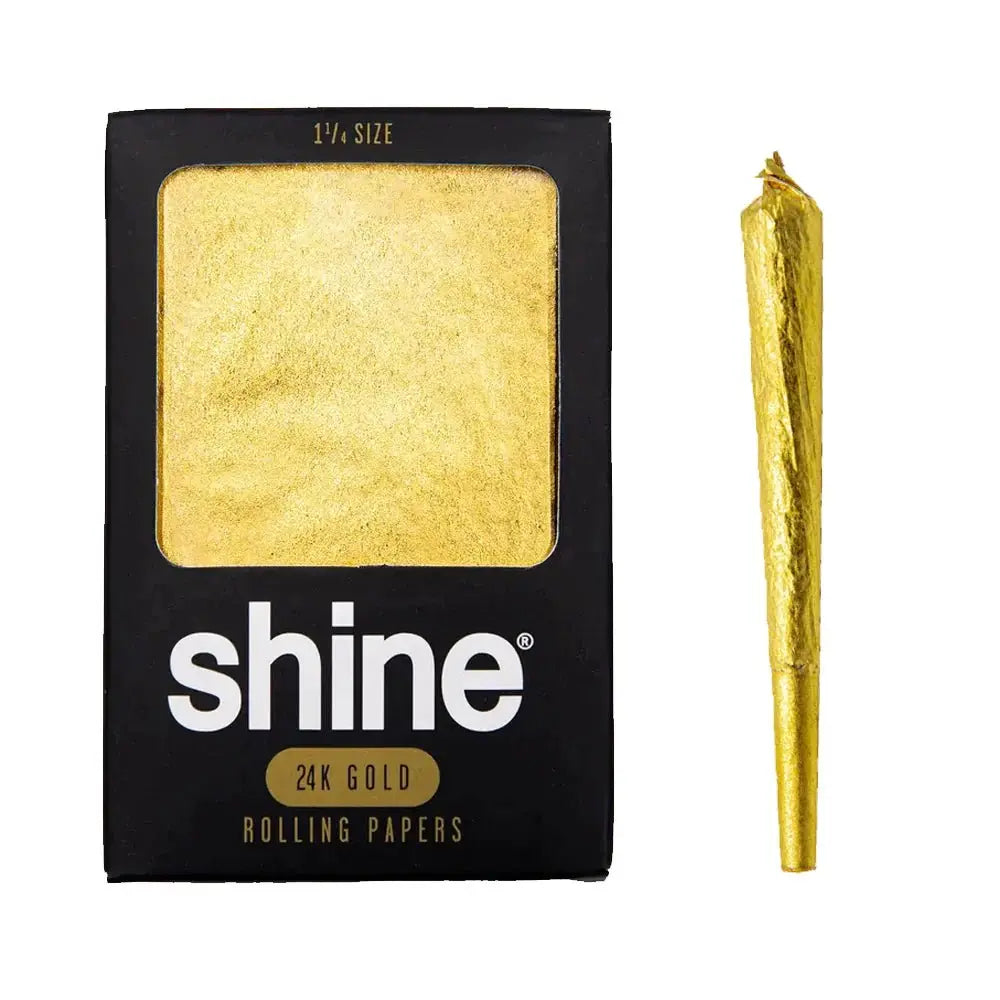 Shine 24K Gold Rolling Papers - 1 1/4 (1 Sheet)-