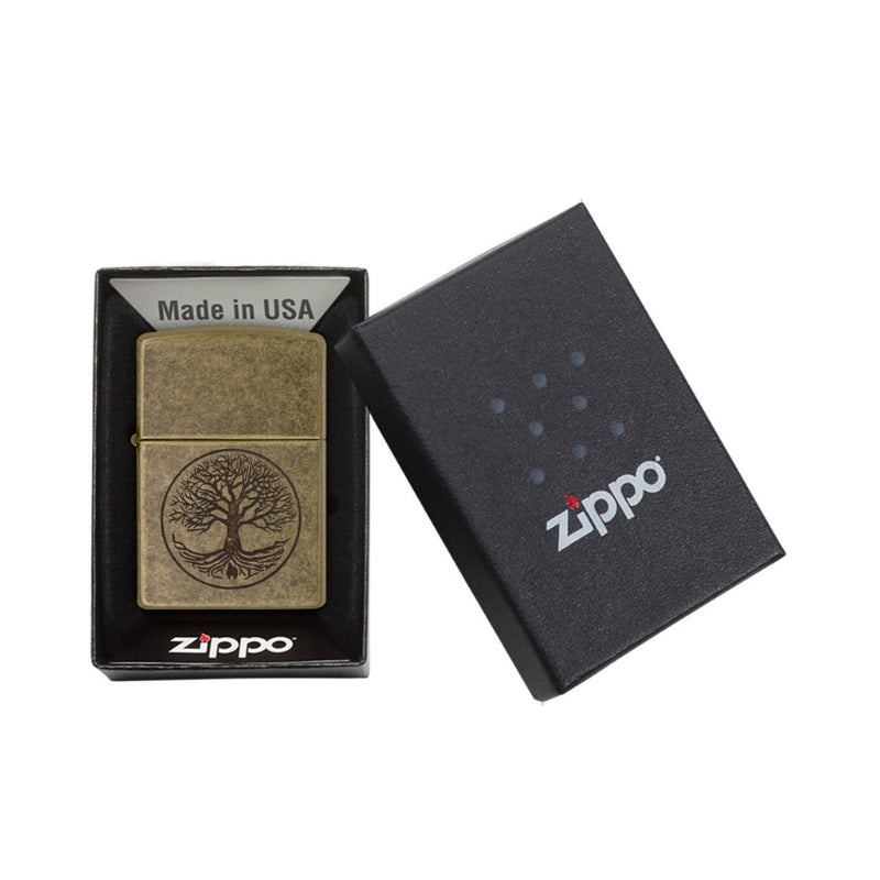 Zippo Antique Tree Of Life Lighter-