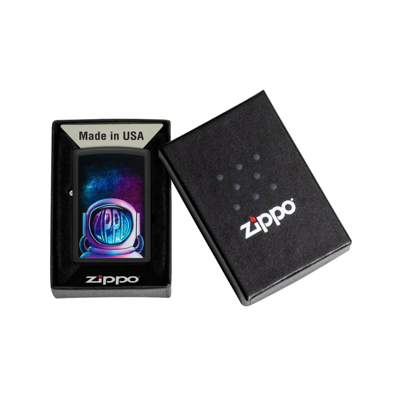 Zippo Astronaut Black Matte Lighter-