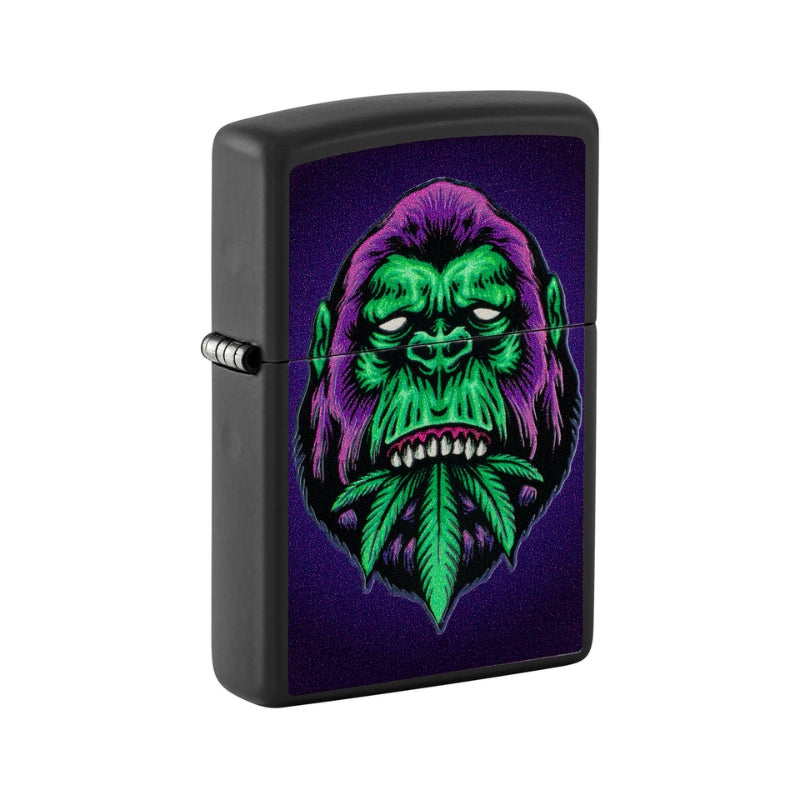 Zippo Cannabis Matte Blacklight Lighter-