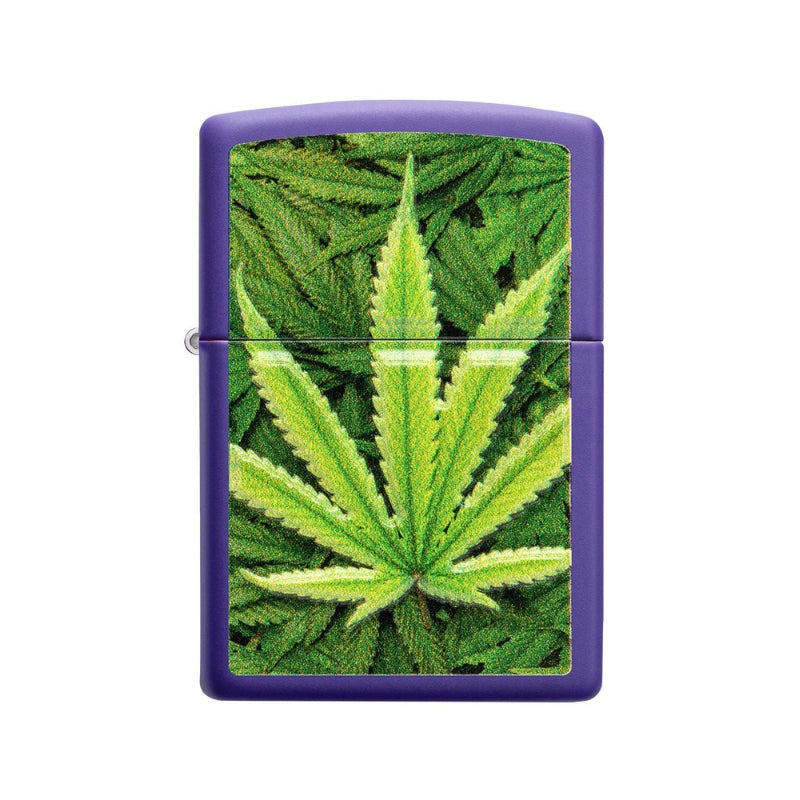 Zippo Cannabis Purple Matte Lighter-