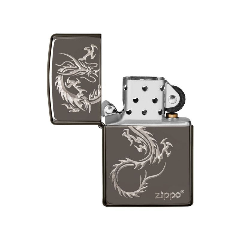 Zippo Dragon Black Ice Lighter-