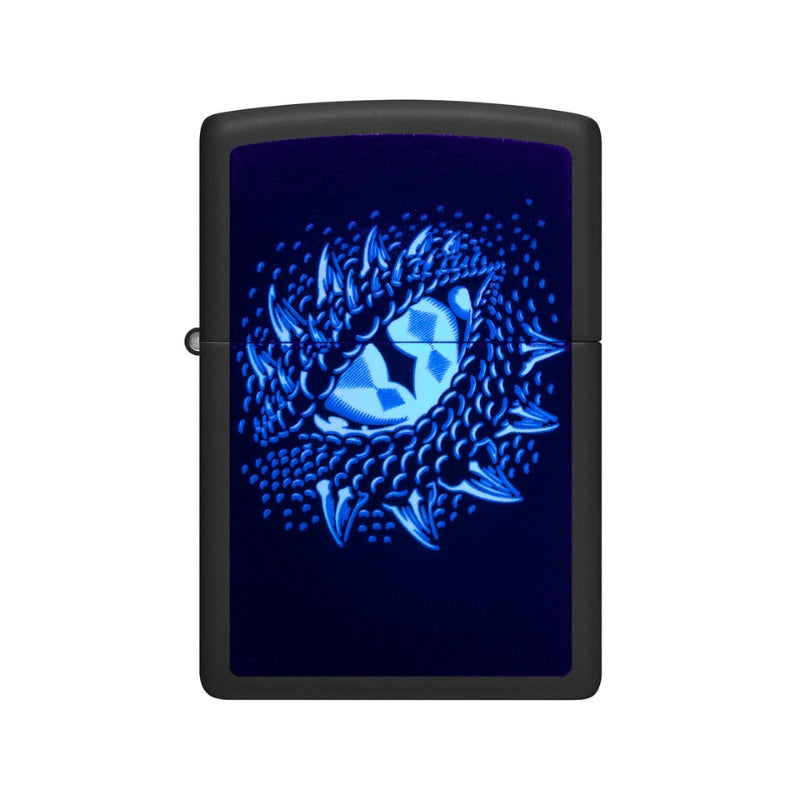 Zippo Dragon Eye Matte Blacklight Lighter-