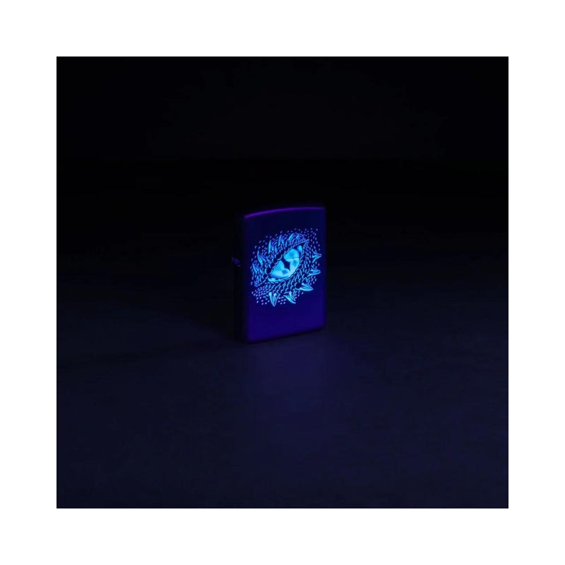 Zippo Dragon Eye Matte Blacklight Lighter-