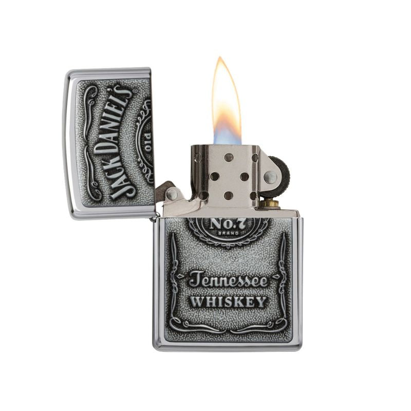 Zippo Jack Daniels Label Pewter Lighter-