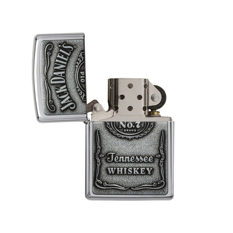 Zippo Jack Daniels Label Pewter Lighter-