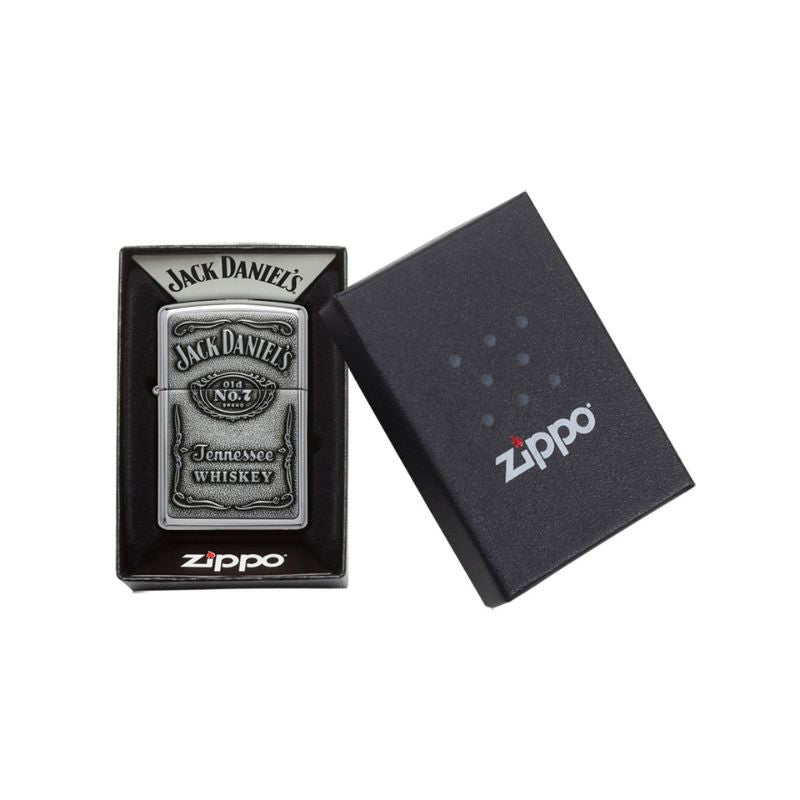 Zippo Jack Daniels Label Pewter Lighter-