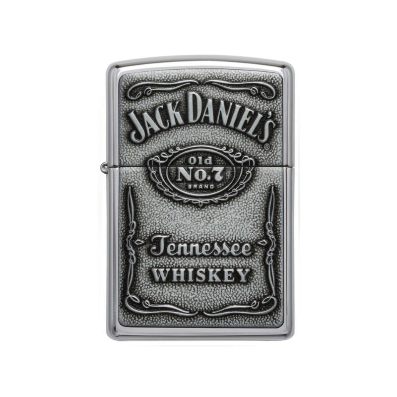 Zippo Jack Daniels Label Pewter Lighter-
