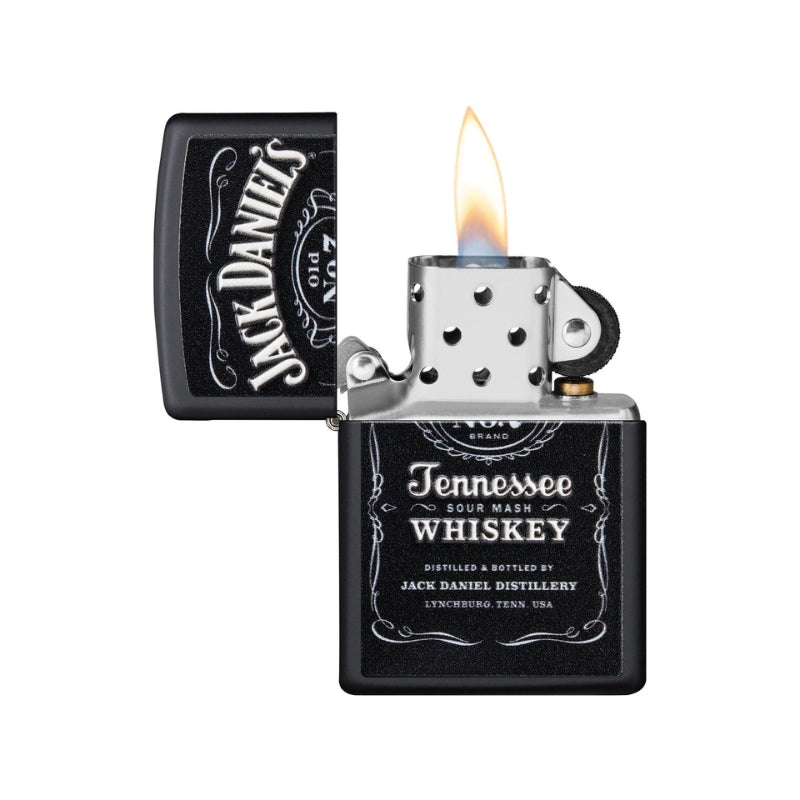 Zippo Jack Daniels Matte Black Lighter-