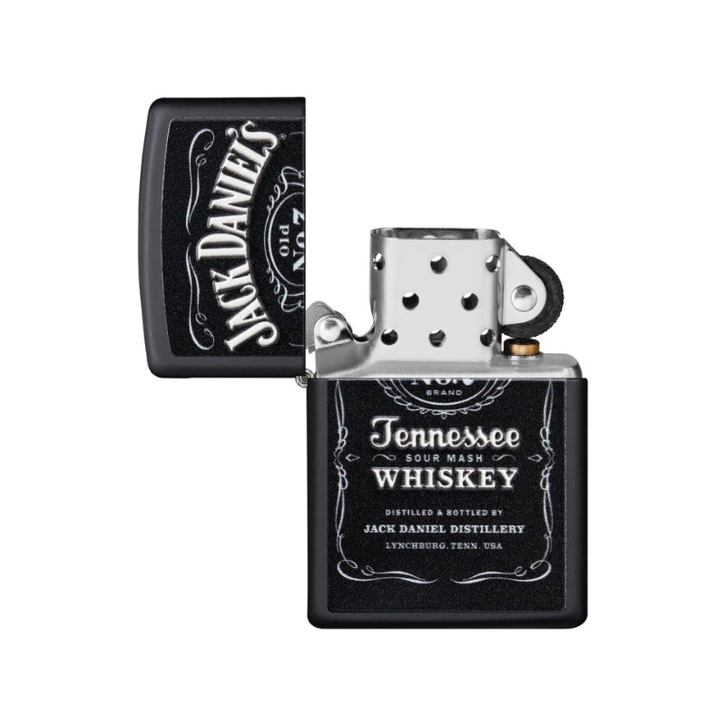 Zippo Jack Daniels Matte Black Lighter-