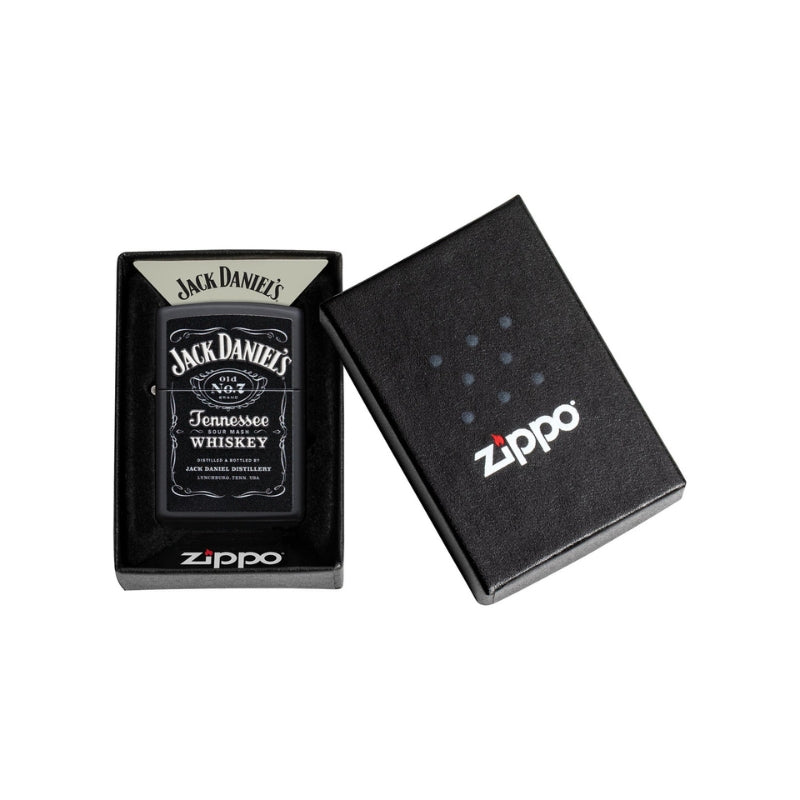 Zippo Jack Daniels Matte Black Lighter-