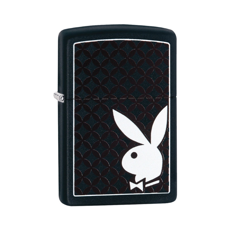 Zippo Playboy Black Matte Lighter-