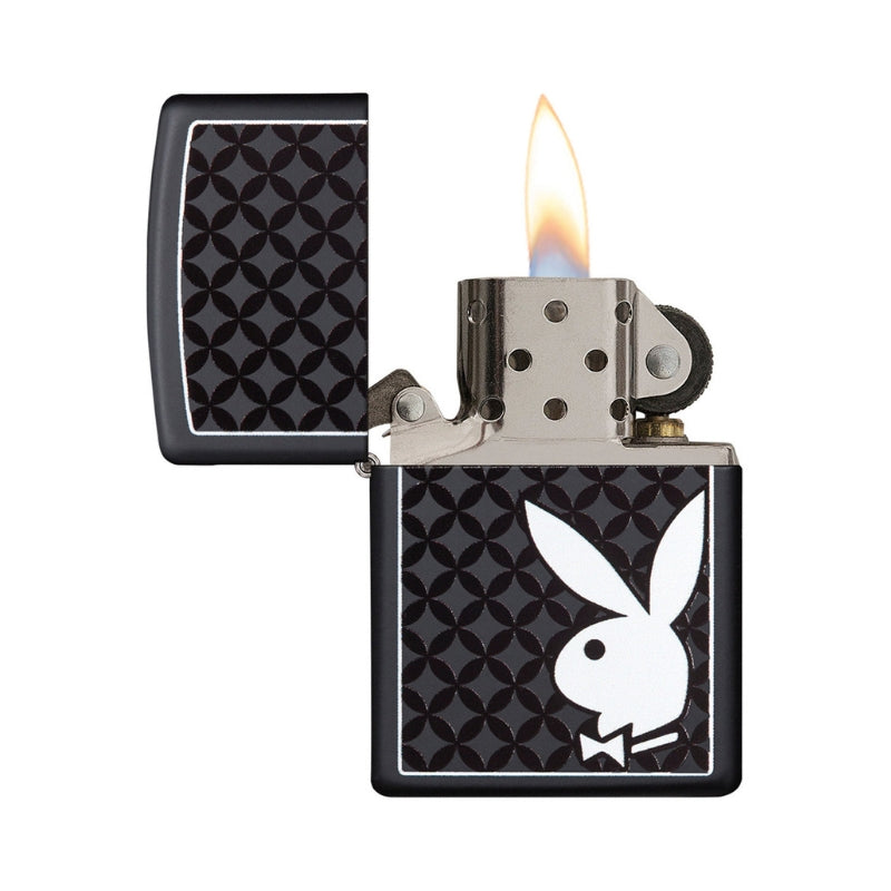 Zippo Playboy Black Matte Lighter-