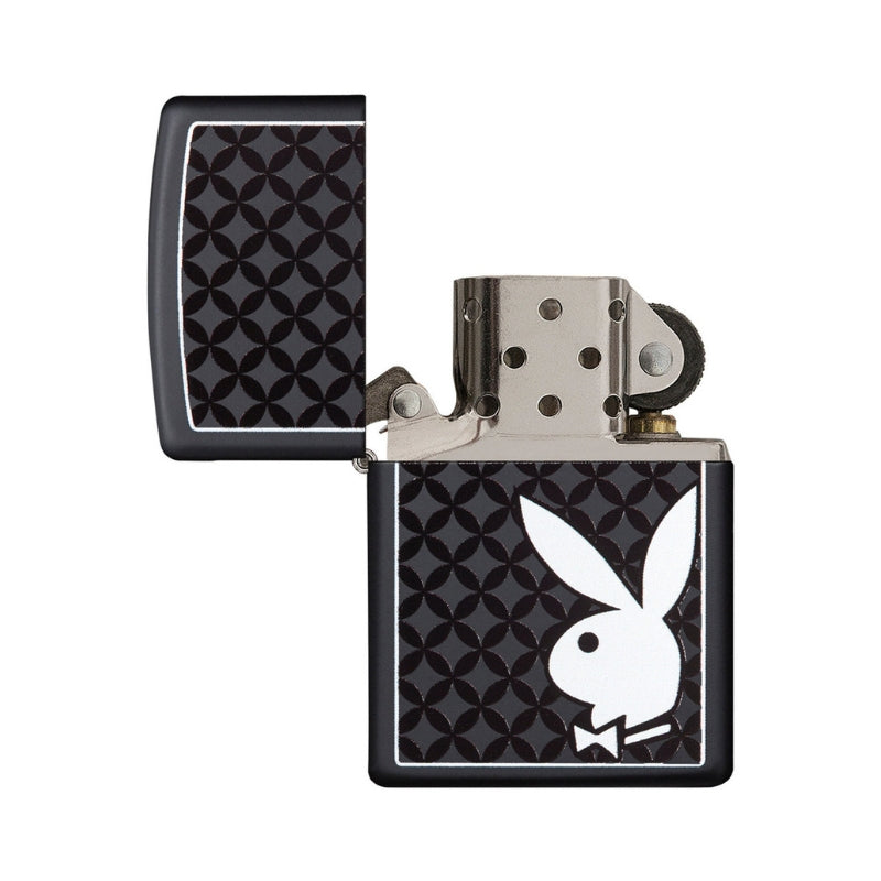 Zippo Playboy Black Matte Lighter-