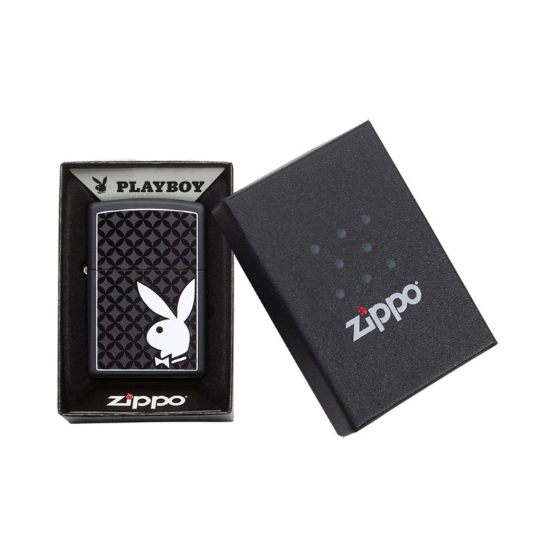 Zippo Playboy Black Matte Lighter-