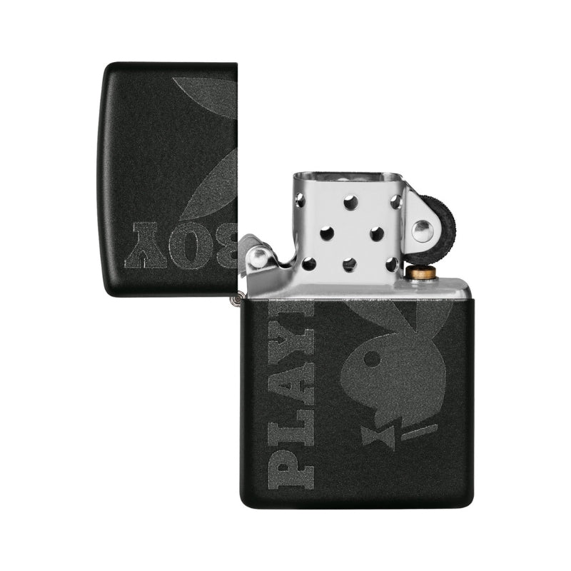 Zippo Playboy Black Matte Lighter-