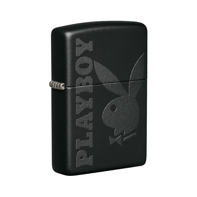 Zippo Playboy Black Matte Lighter-