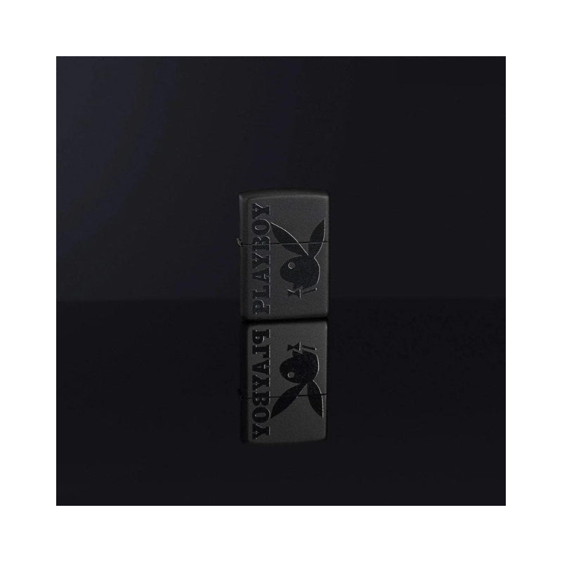 Zippo Playboy Black Matte Lighter-