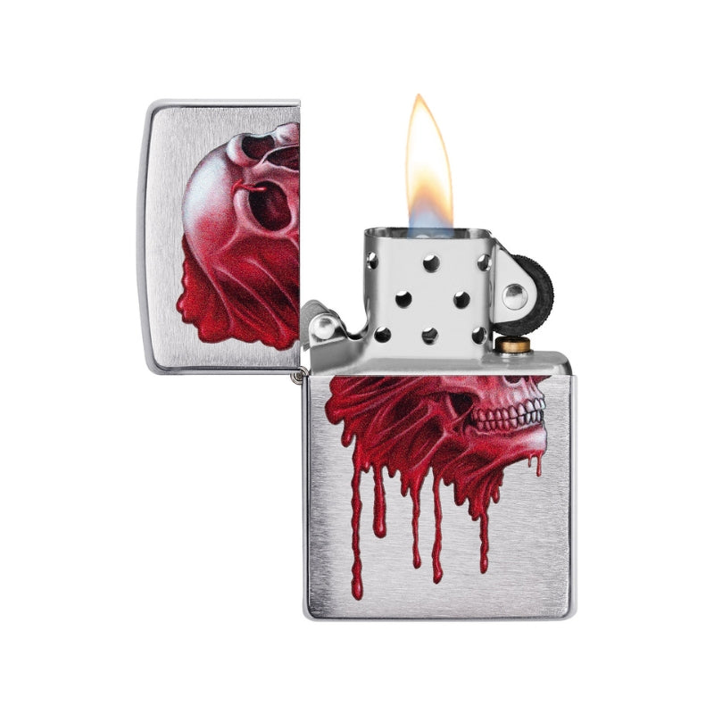 Zippo Red Skull Lighter-