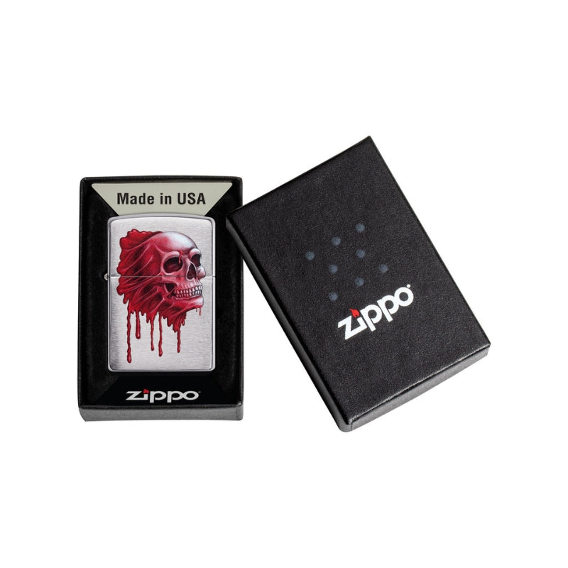 Zippo Red Skull Lighter-