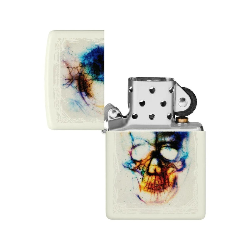 Zippo Skull Glow In The Dark Lighter-