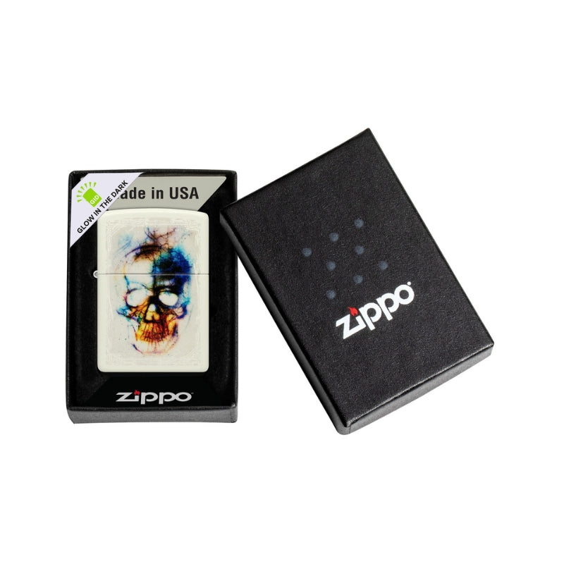 Zippo Skull Glow In The Dark Lighter-