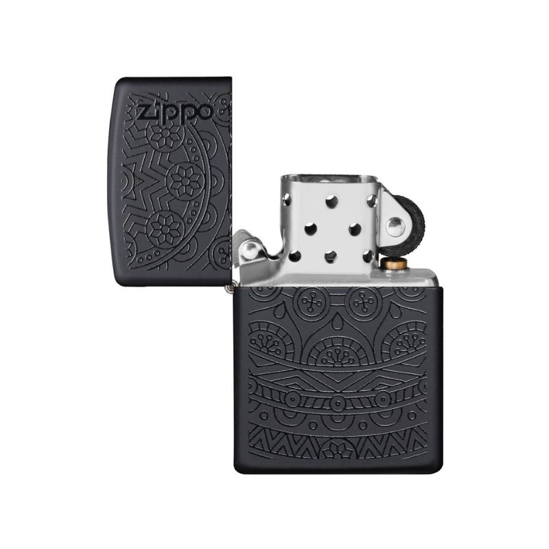 Zippo Swirl Pattern Matte Lighter-