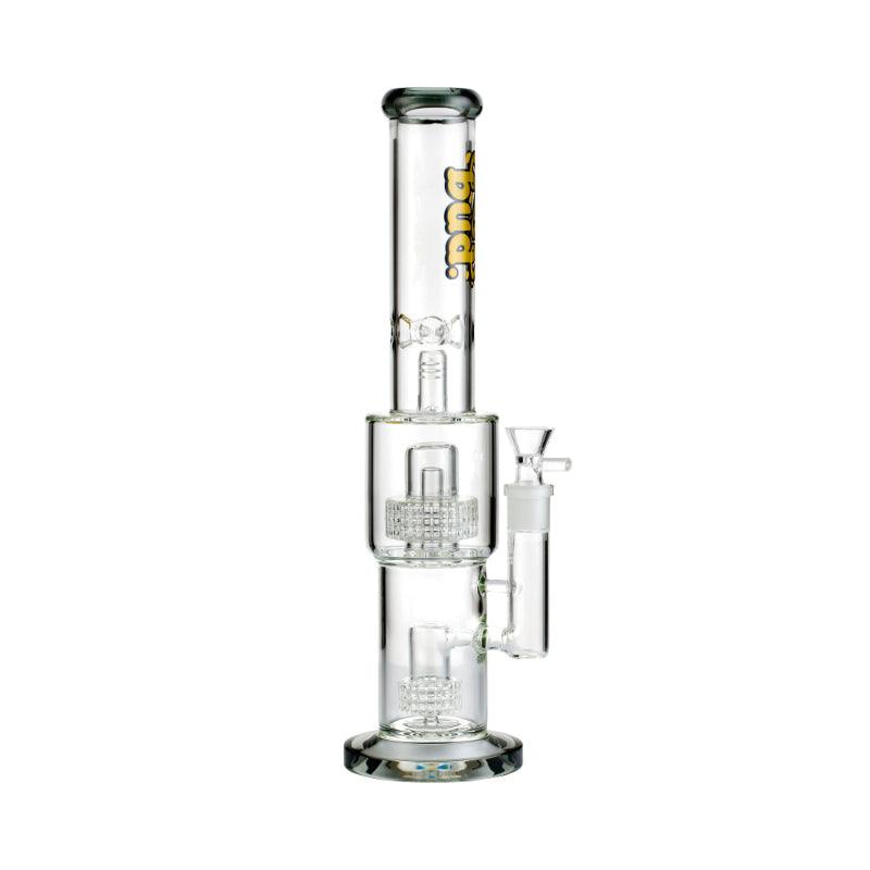 Bud Double Matrix Percolator Bong 38cm-