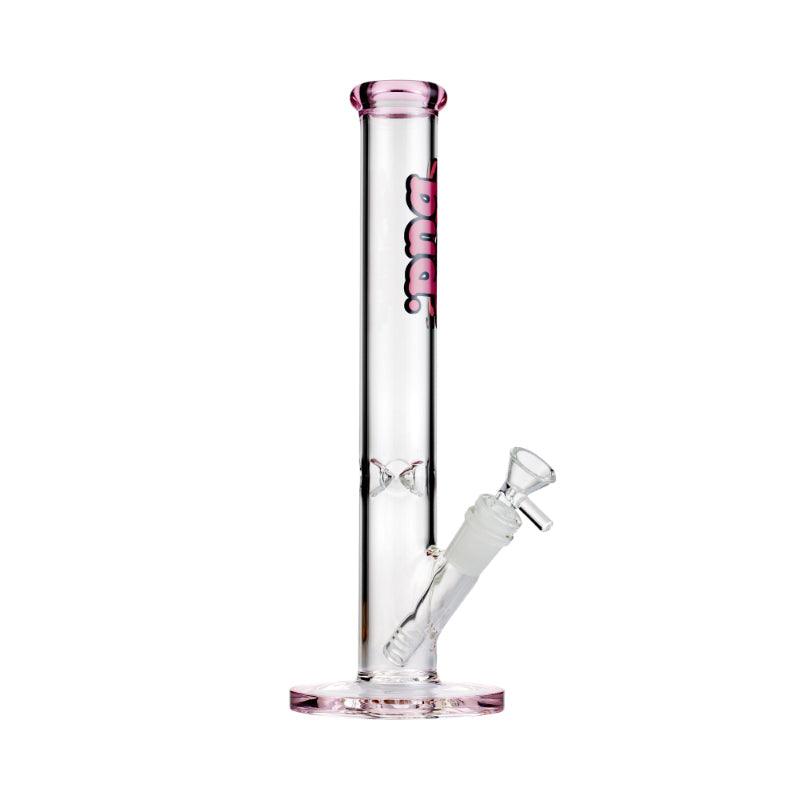 Bud Straight Tube Bong 30cm - Pink-