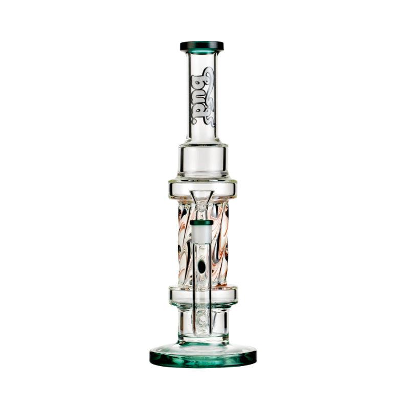 Bud Twisted Inline Percolator Bong 30cm-