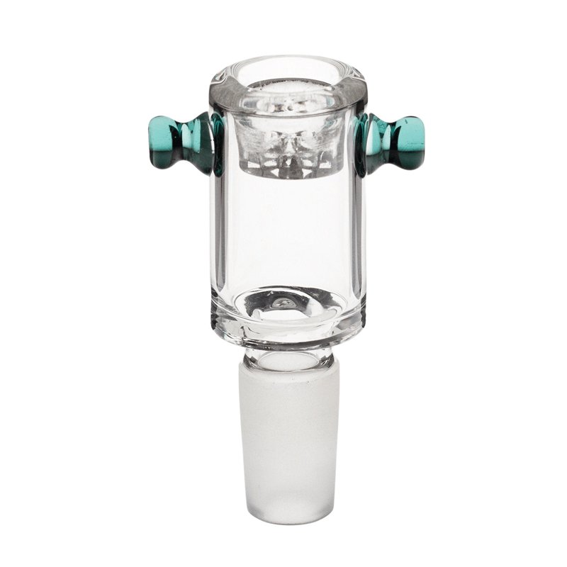 Tube Glass Cone Piece 14mm-Teal